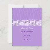 Klassiek Mauve Bewaar de Datum Save The Date (Voorkant)