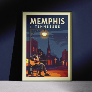 Klassiek Memphis Tennessee Poster