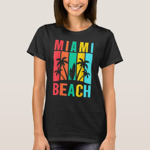 Klassiek Miami Beach Ik hou van Miami Miami T-shirt