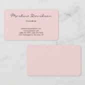 Klassiek midden Roos creatief handschrift uniek Visitekaartje (Voorkant / Achterkant)