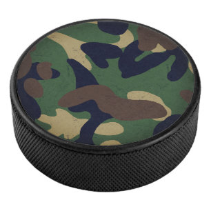 Klassiek militair camouflagepatroon hockey puck