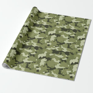Klassiek militair camouflagepatroon inpakpapier