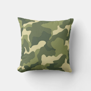 Klassiek militair camouflagepatroon kussen