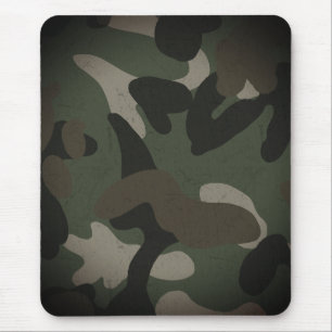 Klassiek militair camouflagepatroon muismat