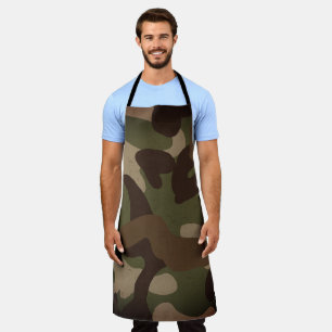 Klassiek militair camouflagepatroon schort