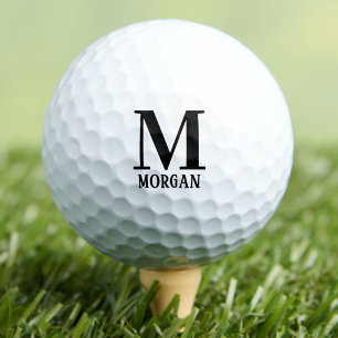 Klassiek Minimaal Initiaal Monogram Golfballen