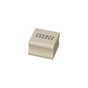 Klassiek Minimalistisch Eenvoudig Elegant Voeg naa Rubberstempel