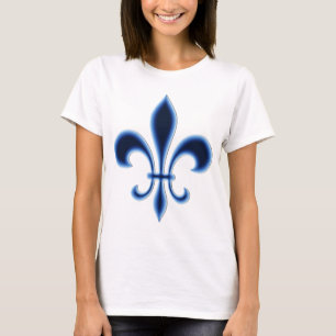 Klassiek Minimalistisch Fleur-de-Lis Grafisch ontw T-shirt