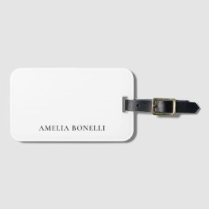 Klassiek Minimalistisch Professioneel Eenvoudig Bagagelabel