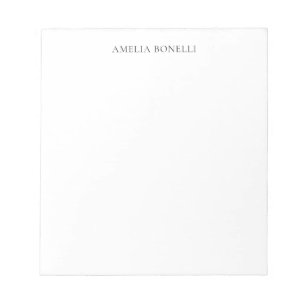 Klassiek Minimalistisch Professioneel Eenvoudig Vo Notitieblok