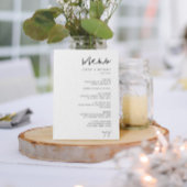 Klassiek minimalistisch script Zwart & Witboek men Flyer