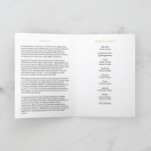 Klassiek Minimalistisch Witte Rouwprogramma (Binnen)