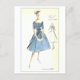 Klassiek modeontwerp voor jurk, Creators Studios Briefkaart