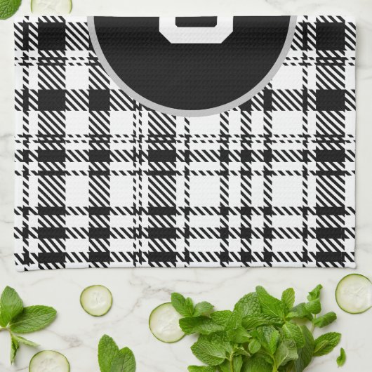 Klassiek modern geruit theedoek (Gevouwen)