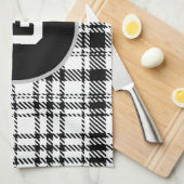 Klassiek modern geruit theedoek (Quarter Fold)