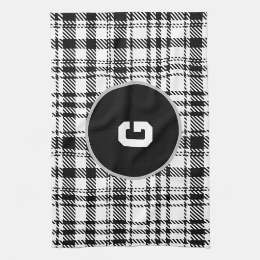 Klassiek modern geruit theedoek (Verticaal)