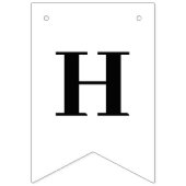 Klassiek Modern Happy Birthday Bericht Vlaggetjes (Tweede vlag)