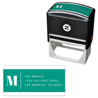 Klassiek modern minimalistisch retouradres zelfinktende stempel
