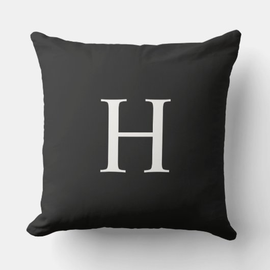 Klassiek Modern Monogram Buitenkussen (Voorkant)