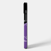 Klassiek Monogram Glitzy Bling Case-Mate iPhone Case (Achterkant / Links)