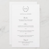 Klassiek monogram met schaarste en legant bruiloft (Voorkant / Achterkant)