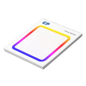 Klassiek Monogram Professioneel Eenvoudig Minimali Notitieblok (Gedraaid)