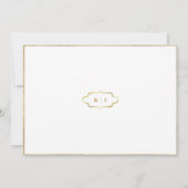 KLASSIEK MONOGRAM & ROMANTISCHE KALLIGRAFIE DANK U BEDANKKAART (Achterkant)