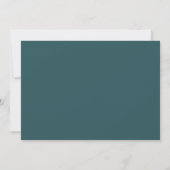 Klassiek Monogram Rook Groene Rand Stationery Notitiekaartje (Achterkant)
