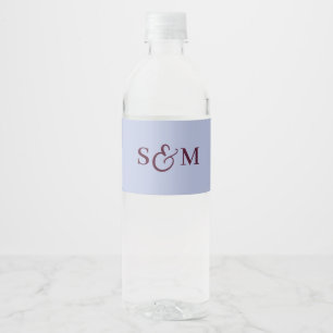 Klassiek Monogram Schrift Et-teken Trouw Waterfles Etiket
