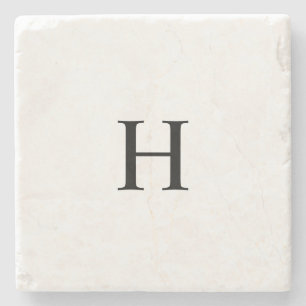 Klassiek Monogram Stenen Onderzetter