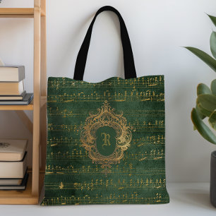 Klassiek Monogram Wapenschild Muziekmuziekhandschr Draagtas