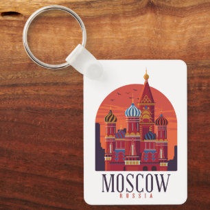 Klassiek Moskou Rusland Kremlin Architectuur Sleutelhanger