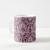 Klassiek naadloos damast behang. koffiemok (Voorkant links)