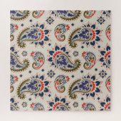 Klassiek naadloos paisley patroon ontwerp. legpuzzel (Horizontaal)