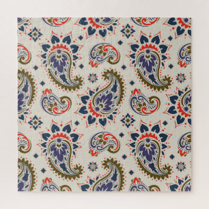 Klassiek naadloos paisley patroon ontwerp. legpuzzel