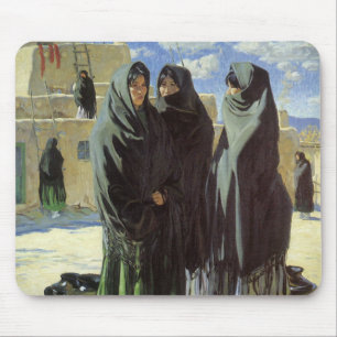 Klassiek Native American, Taos Girls door Walter U Muismat