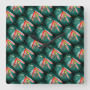 Klassiek natvliegpatroon voor forel- en baardvisse vierkante klok