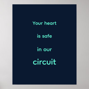 Klassiek Navy Light Sans Perfusionist Muur Bord Poster
