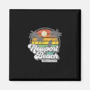 Klassiek Newport Beach California Ca Surfen Retro Magneet