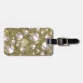 Klassiek Nieuw Over Baseballs Dual Pattern Bagagelabel (Voorkant horizontaal)