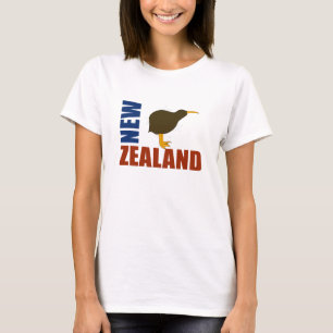Klassiek Nieuw-Zeeland Kiwi Womens T-Shirt