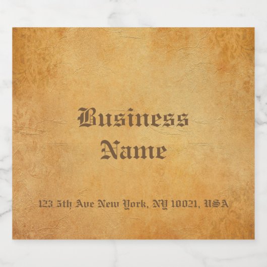 Klassiek nostalgisch oud papier look elegante Sjab Bier Etiket (Enkel label)