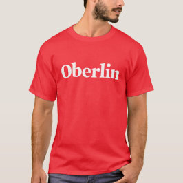 Klassiek Oberlin rood T-shirt