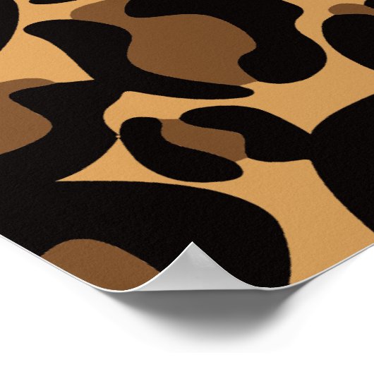 Klassiek Oerwoud van het lakpatroon van het Leopar Poster (Hoek)