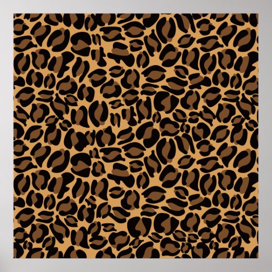Klassiek Oerwoud van het lakpatroon van het Leopar Poster (Voorkant)
