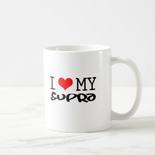 Klassiek ontwerp "I Love My Supra" Koffiemok