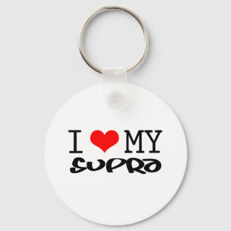 Klassiek ontwerp "I Love My Supra" Sleutelhanger
