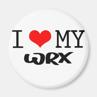 Klassiek ontwerp "I Love My WRX" Magneet