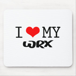 Klassiek ontwerp "I Love My WRX" Muismat