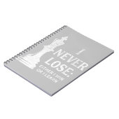 Klassiek ontwerp, ik verlies nooit. Ik woon ofwel Notitieboek (Linkerzijde)